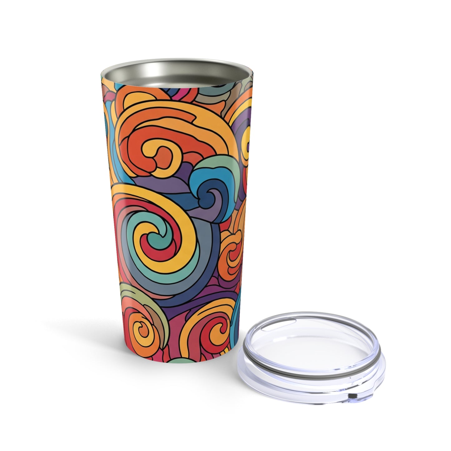 20oz Stainless Steel Travel Mug With Double Wall Vacuum Insulation Spill Resistant Durable Construction