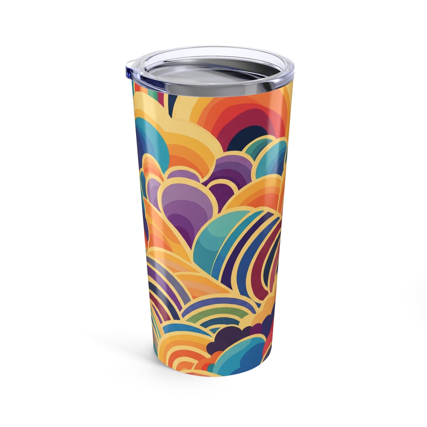 20Oz Stainless Steel Printed Tumbler With Double Wall Vacuum Insulation For Hot Or Cold Beverages Travel Mug