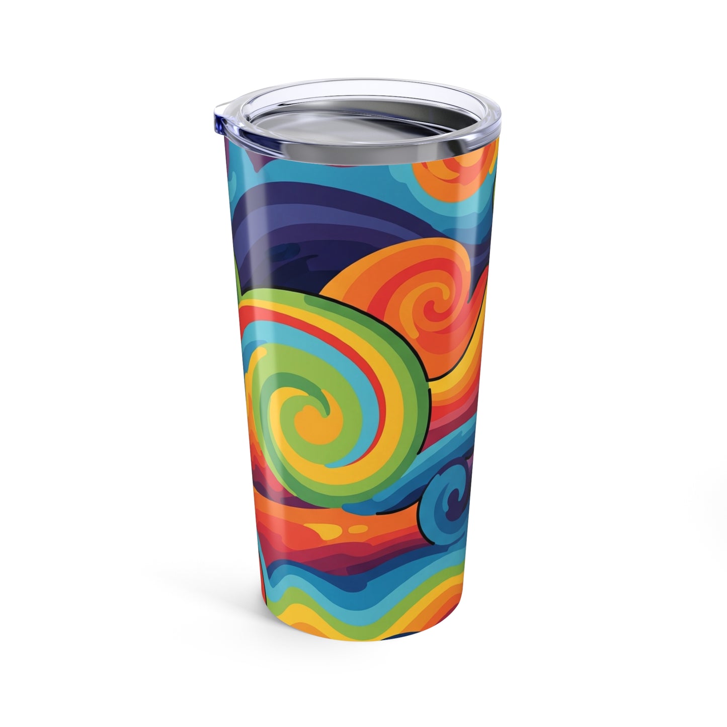 20oz Stainless Steel Tumbler With Artistic Printed Pattern Double Wall Vacuum Insulation And Leak Proof For Daily