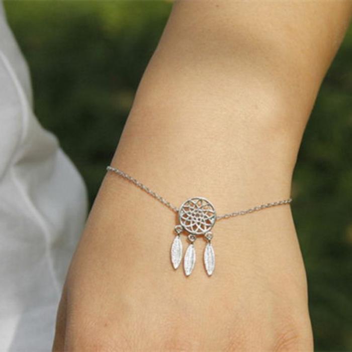 Womens Cartoon Animal Zodiac Openwork Bracelet Feather Alloy Jewelry Gift For Her Zodiac Lovers For Daily Wear