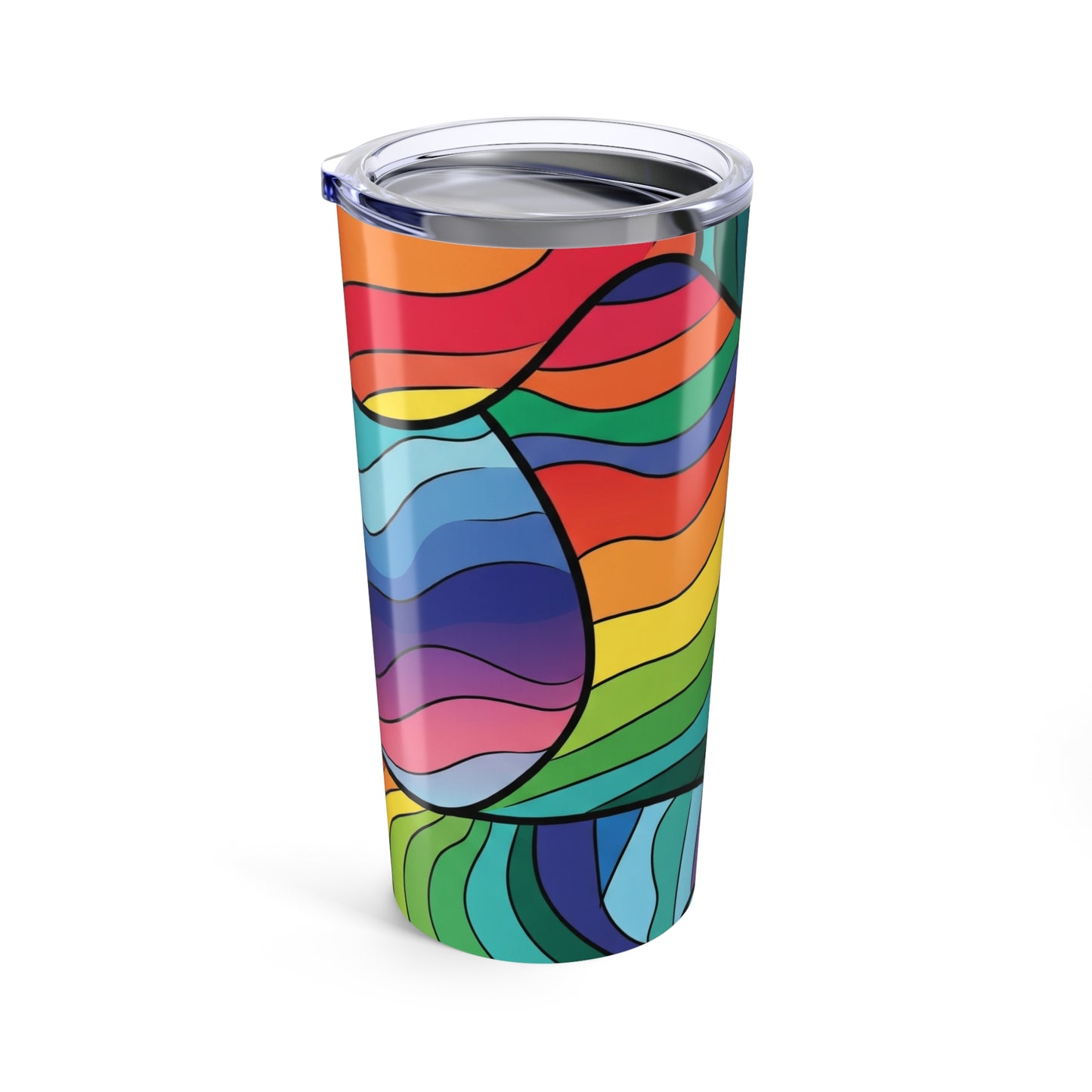 20oz Stainless Steel Tumbler With Double Wall Vacuum Insulation Travel Mug Spill Resistant Coffee Cup Printed