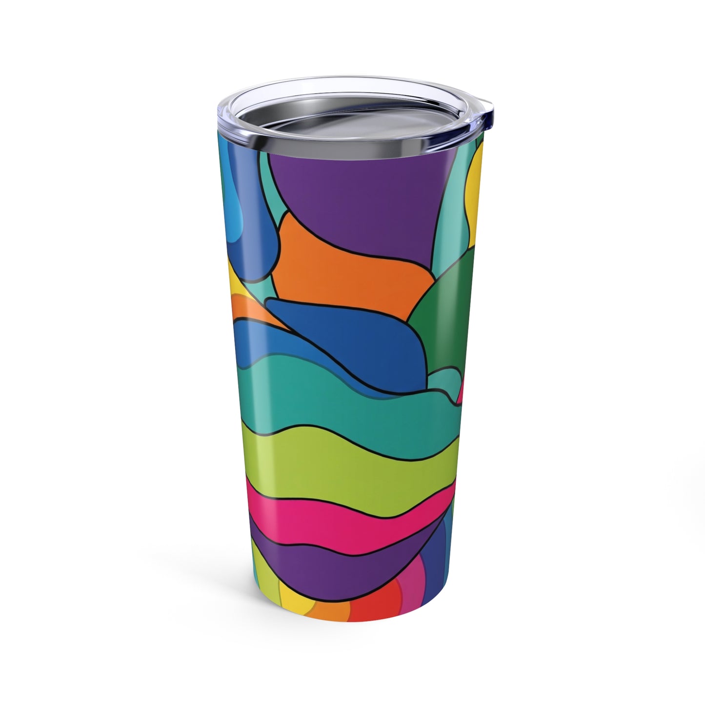 20oz Stainless Steel Tumbler With Double Wall Vacuum Insulation Leak Proof Travel Mug Printed Pattern For Hot Or