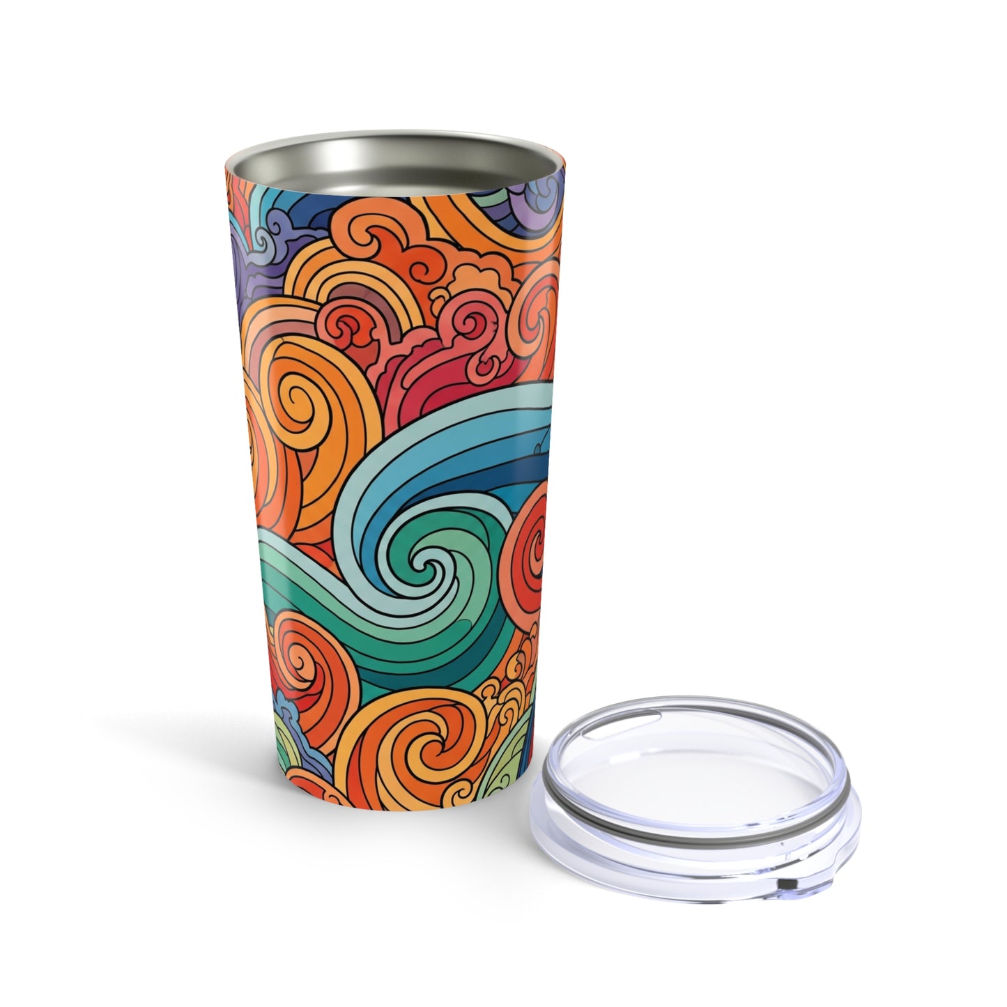 20Oz Stainless Steel Travel Tumbler With Double Wall Vacuum Insulation Spill Resistant Keeps Drinks Hot Or Cold