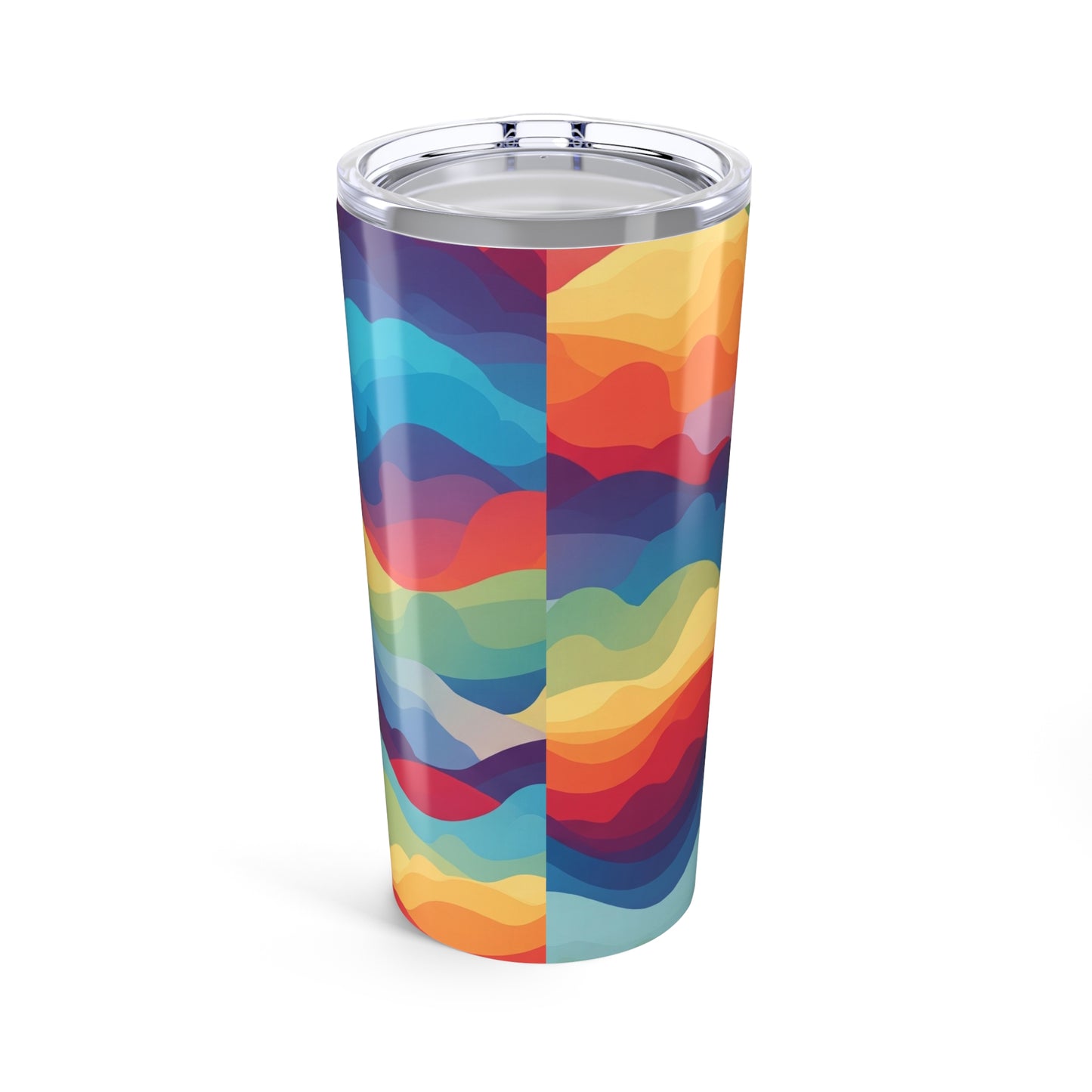 20oz Stainless Steel Tumbler With Printed Design Double Wall Vacuum Insulation Spill Resistant Hot Cold Travel Mug