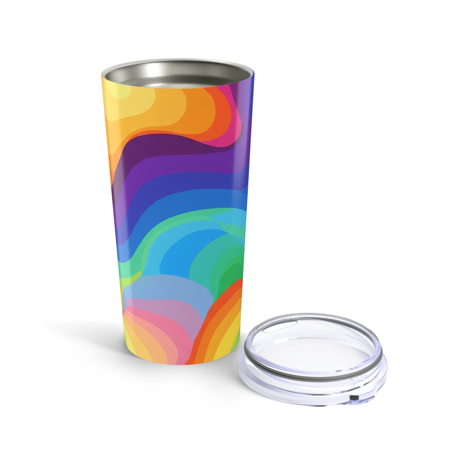 20 Oz Stainless Steel Tumbler With Vacuum Insulation Double Wall Spill Resistant Printed Travel Mug Dishwasher Safe