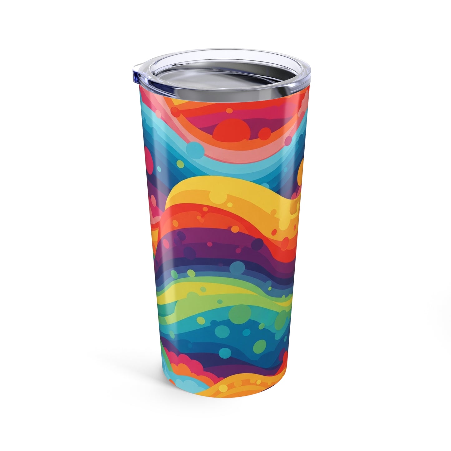 20 Oz Stainless Steel Tumbler Double Wall Vacuum Insulation Spill Resistant Thermal Control Printed Dishwasher Safe