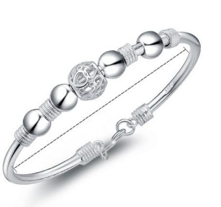 Women Copper Plated Bead Bracelet Transfer Bead Design Korean Style Fashion Jewelry Accessory Trendy Bead Glow