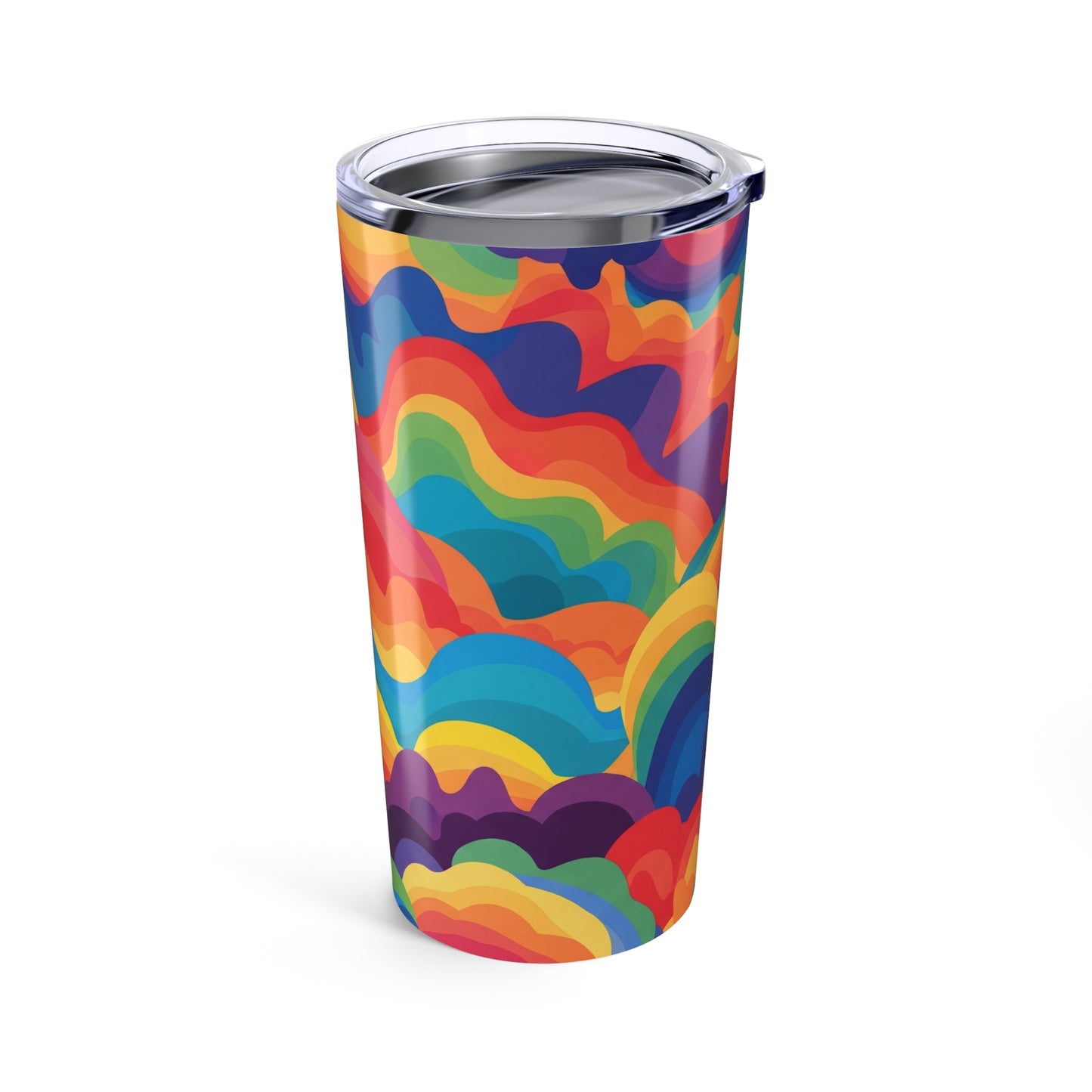 20 Oz Stainless Steel Tumbler With Double Wall Insulation BPA Free Printed For Hot Cold Drinks Travel Ready