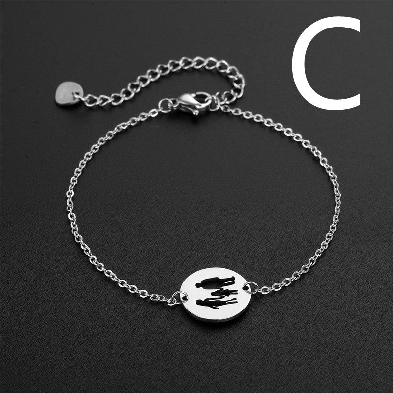 Geometric Stainless Steel Bracelet Bangle for Men and Women Hip Hop Silver Jewelry Trendy Urban Accessory Gift