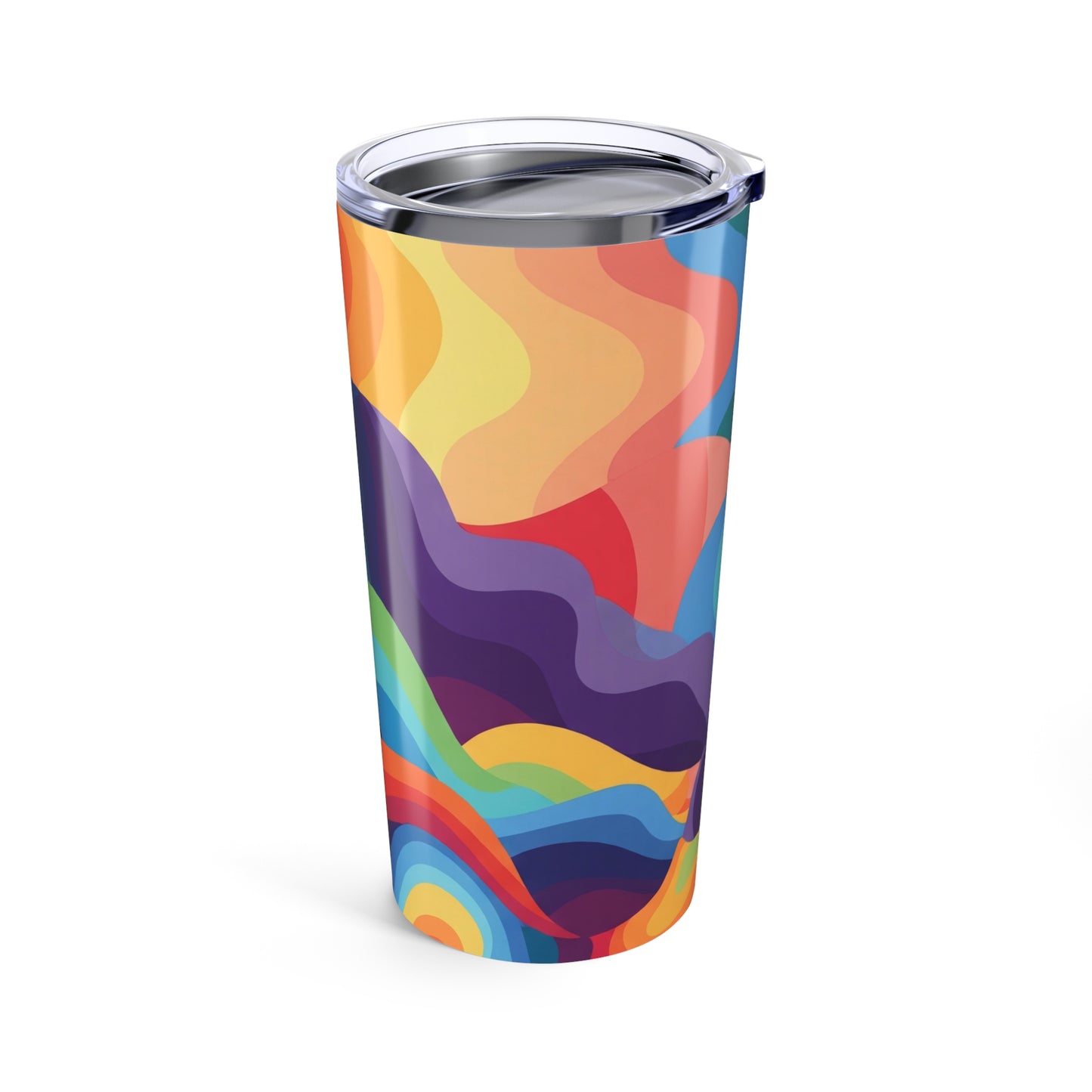 20Oz Stainless Steel Tumbler With Printed Design Double Wall Vacuum Insulated Leak Proof For Hot And Cold Drinks