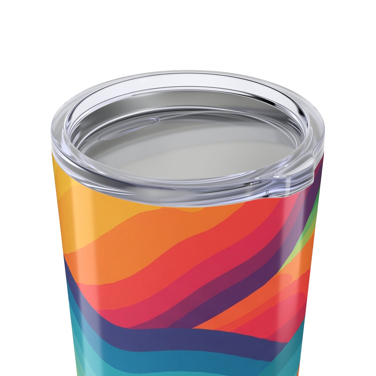 20 Ounce Steel Coffee Mug Double Wall Insulated Spill Resistant BPA Free With Vivid Graphic Art For Hot Cold Drinks