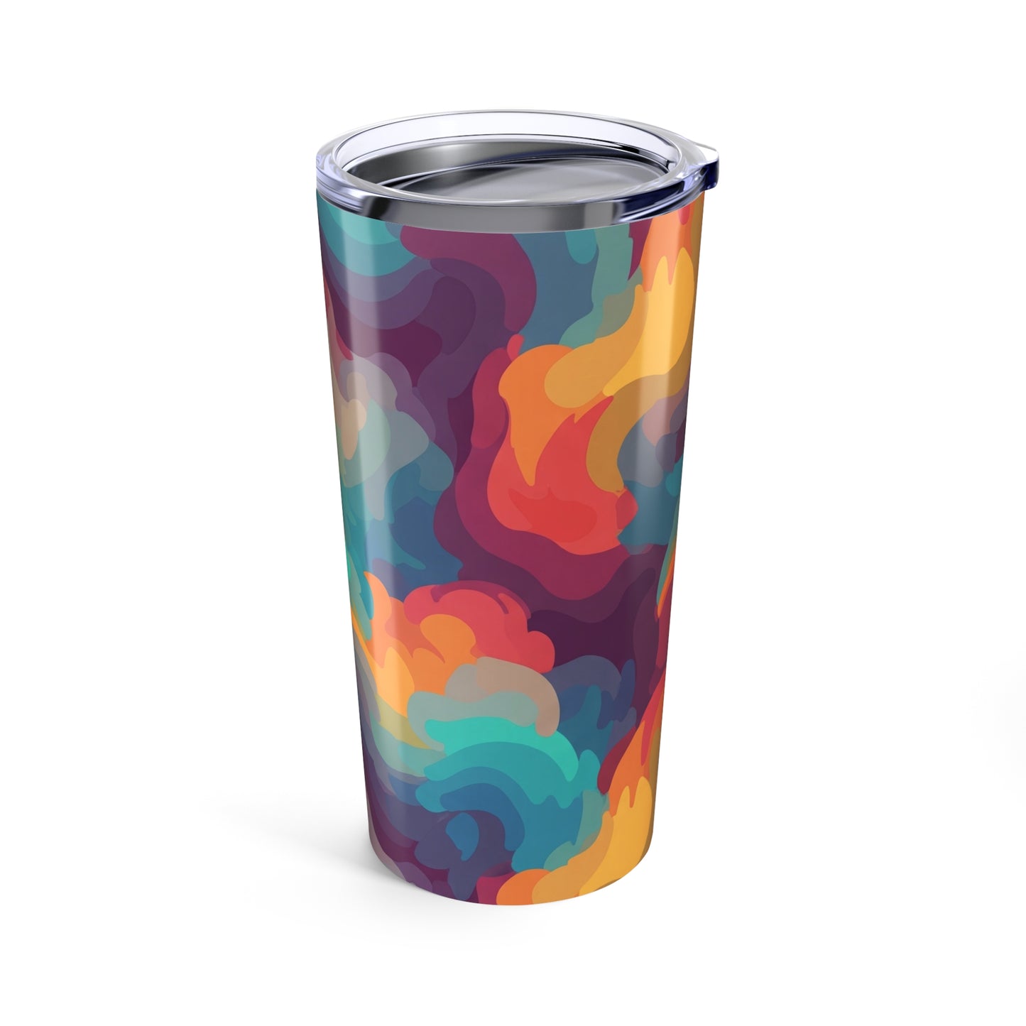 20oz Stainless Steel Tumbler With Printed Design Double Wall Vacuum Insulated Spill Resistant Hot Cold Dishwasher