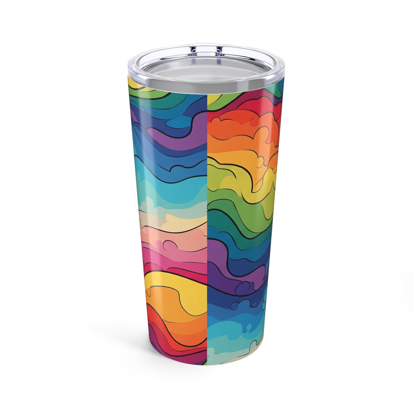 20oz Stainless Steel Printed Travel Tumbler With Double Wall Vacuum Insulation Leak Proof For Hot And Cold