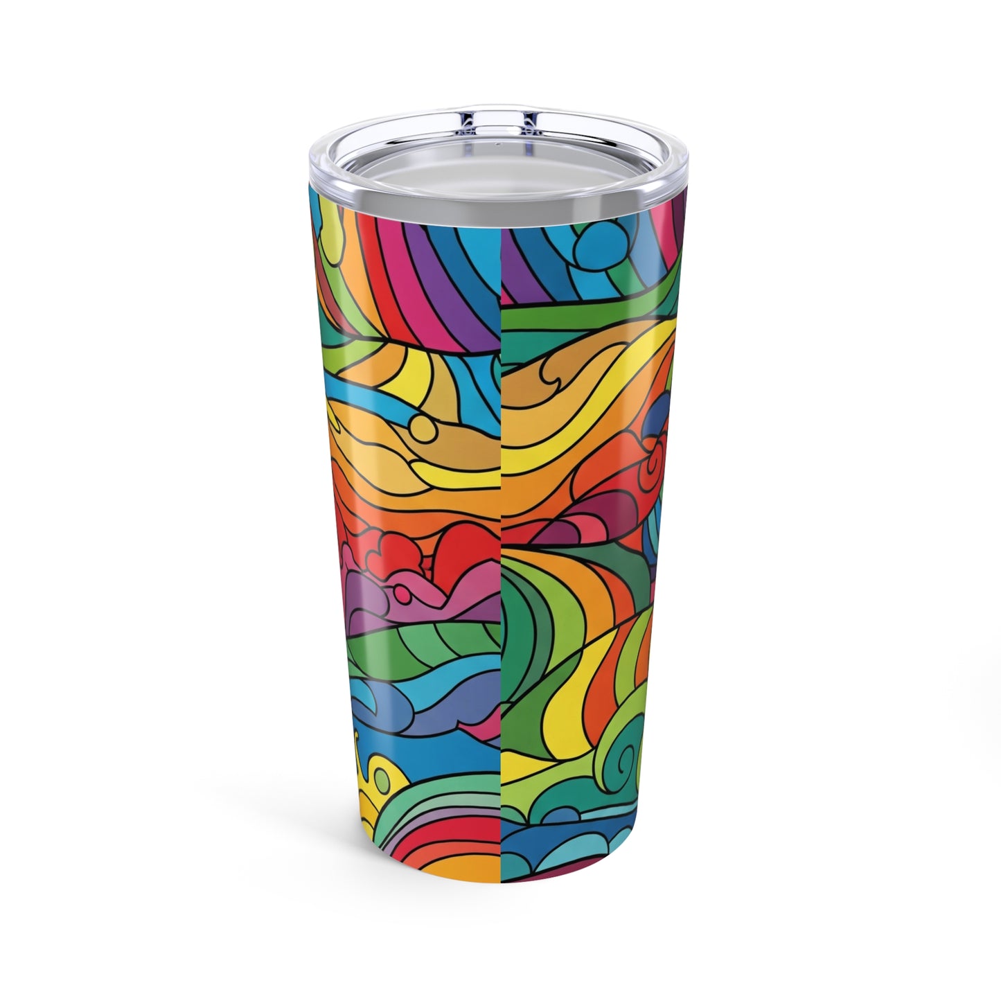 20 Oz Stainless Steel Tumbler Double Wall Vacuum Insulation Spill Resistant Travel Cup Keeps Drinks Hot And Cold