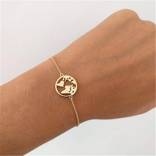 Alloy Map Pendant Bracelet Gift Opening Ceremonies Employee Benefits Anniversary Celebrations Promotions Trade