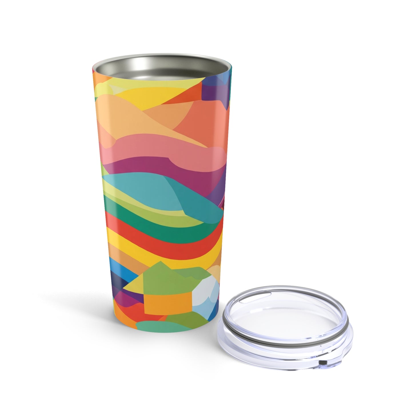 20oz Stainless Steel Tumbler With Double Wall Vacuum Insulation Travel Mug Spill Resistant Hot Cold Design Easy To