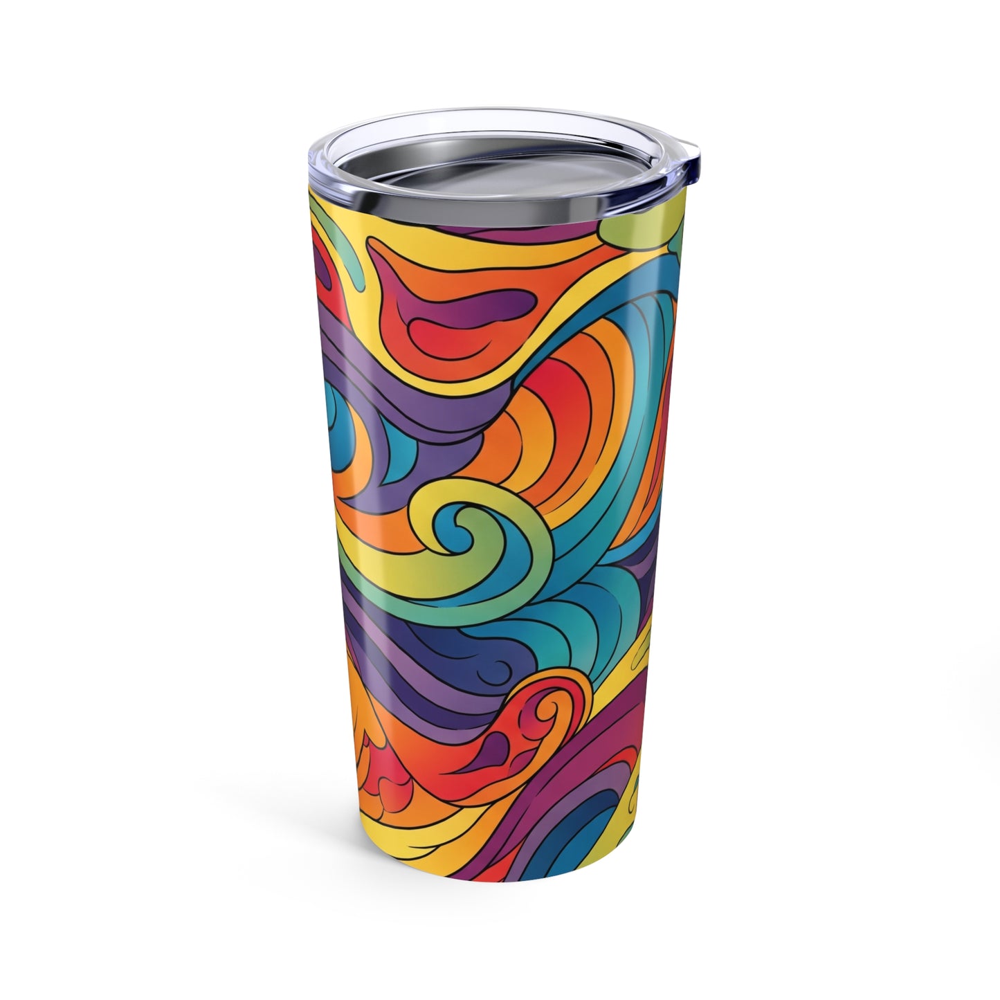 20oz Steel Tumbler With Double Wall Vacuum Insulation Leak Proof Durable Thermal Printed Coffee Cup For Travel