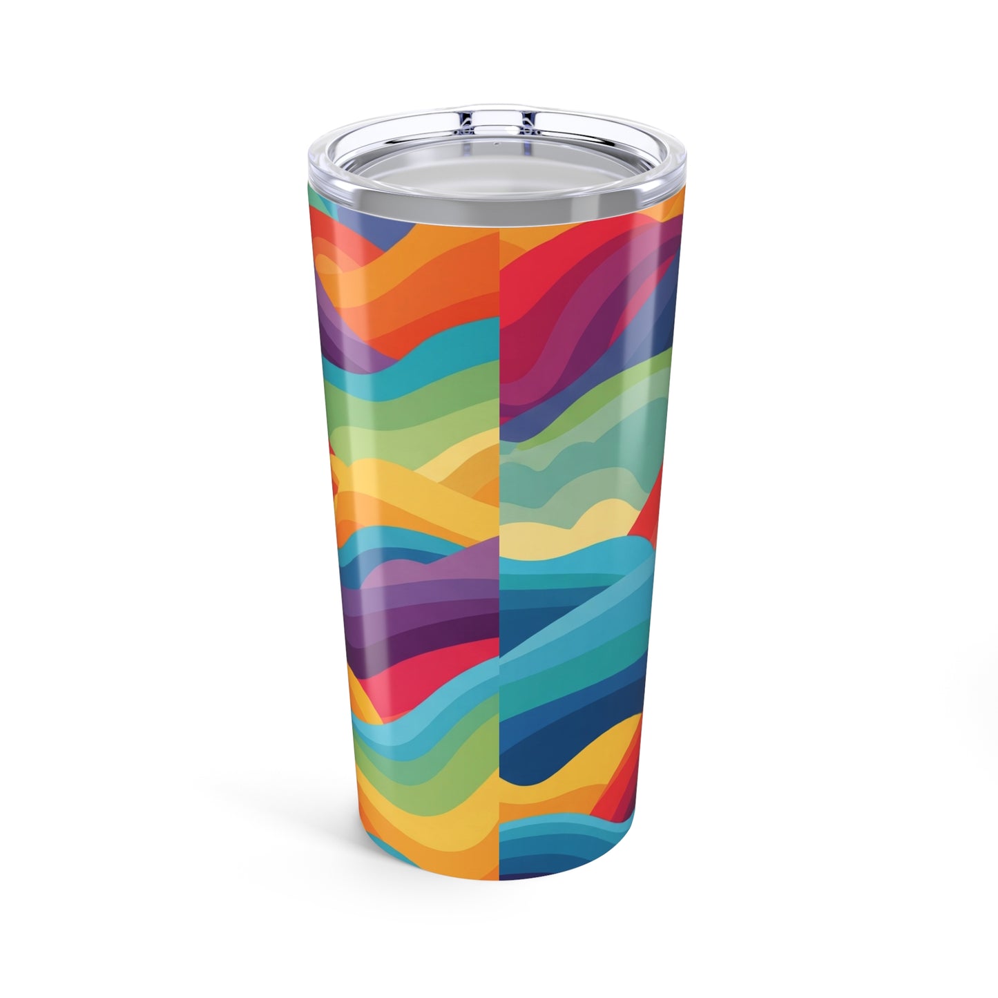 20oz Stainless Steel Printed Tumbler Double Wall Vacuum Insulation Spill Resistant Travel Mug For Hot And Cold