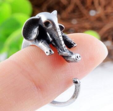 Adjustable Animal Long Nose Ring Soft Alloy Antique Gold