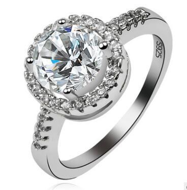 Womens Gold Plated Imitation Diamond Zircon Inlaid Ring Wedding And Anniversary Gift Elegant Durable Fashion Jewelry