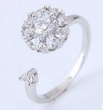 Sterling Silver Opening Adjustable Ring 925 Silver Jewelry