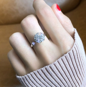 Sterling Silver Opening Adjustable Ring 925 Silver Jewelry