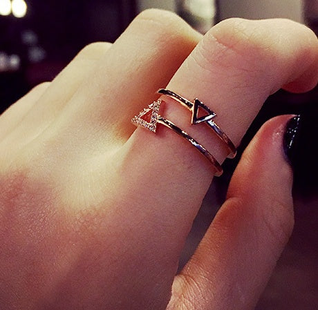 Gold Plated Adjustable Dainty Stackable Ring For Everyday Wear Anniversary Gift Durable Chic Versatile Durable