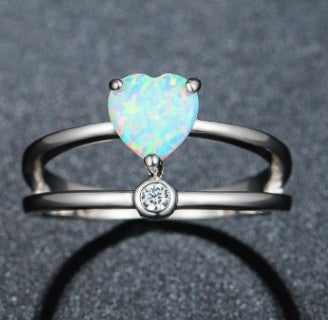 Heart Shaped Ring For Women Elegant Zinc Alloy Jewelry Gift Adds Romance Timeless Shine For Everyday Wear Gift