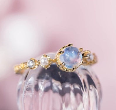 Elegant Diamond Gemstone Ring In Zinc Alloy Setting