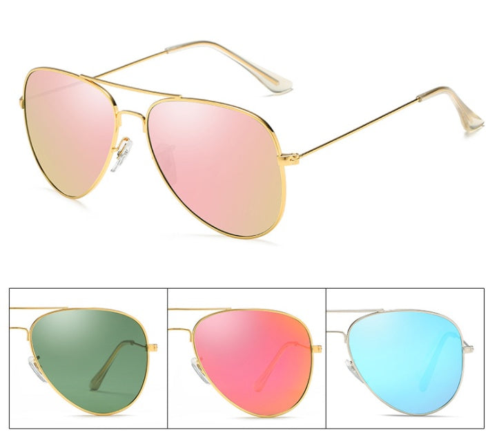 Polarized Driving Glasses Metal Frame Glare Reduction Enhanced Clarity TAC Lenses Outdoor Activities Dark Tint