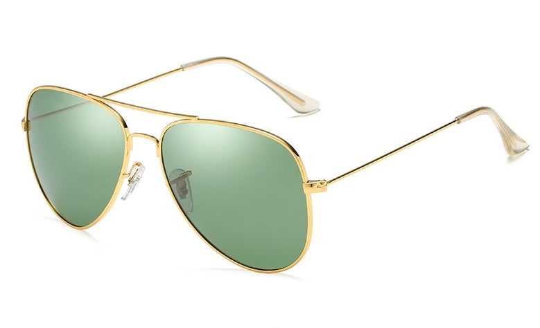 Polarized Driving Glasses Metal Frame Glare Reduction Enhanced Clarity TAC Lenses Outdoor Activities Dark Tint