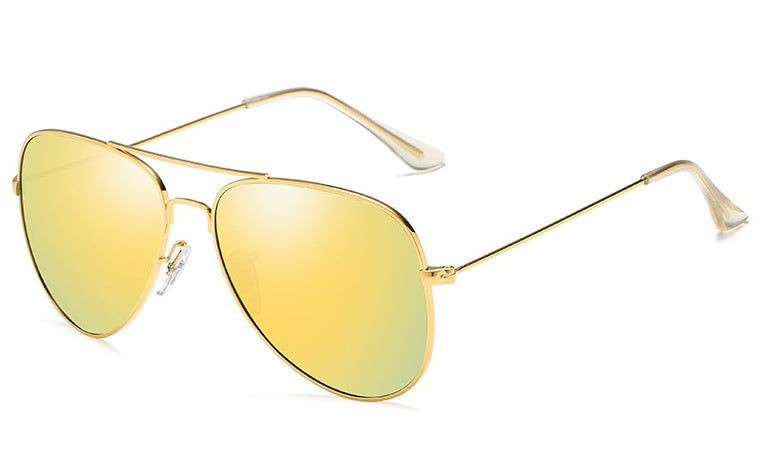 Polarized Driving Glasses Metal Frame Glare Reduction Enhanced Clarity TAC Lenses Outdoor Activities Dark Tint