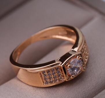 Temperament Ring Trend Simple Brass And Electric White Steel Jewelry Size 6 To 10 Everyday Wearable Accessory