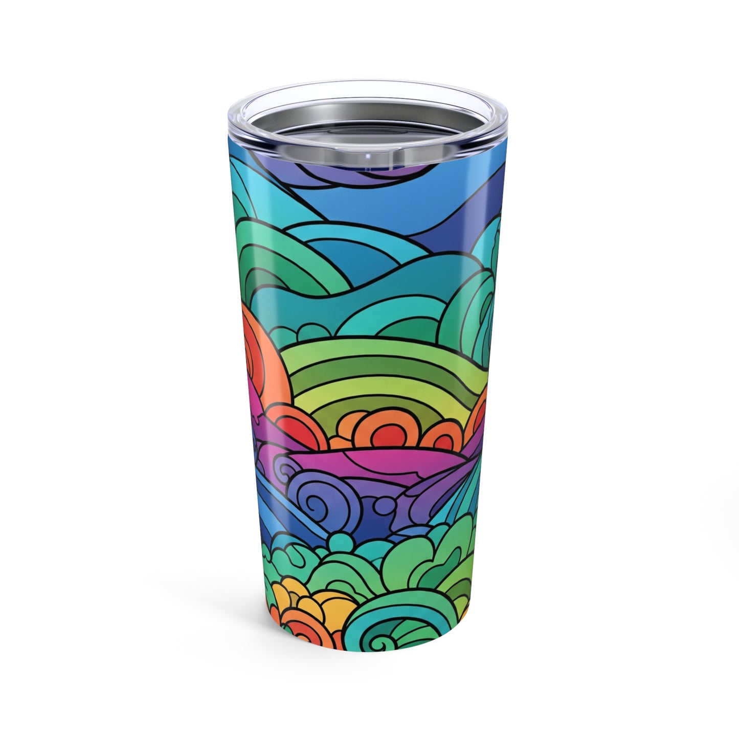 20 Ounce Stainless Steel Tumbler With Double Wall Vacuum Insulation Spill Resistant BPA Free Hot Cold Mug For