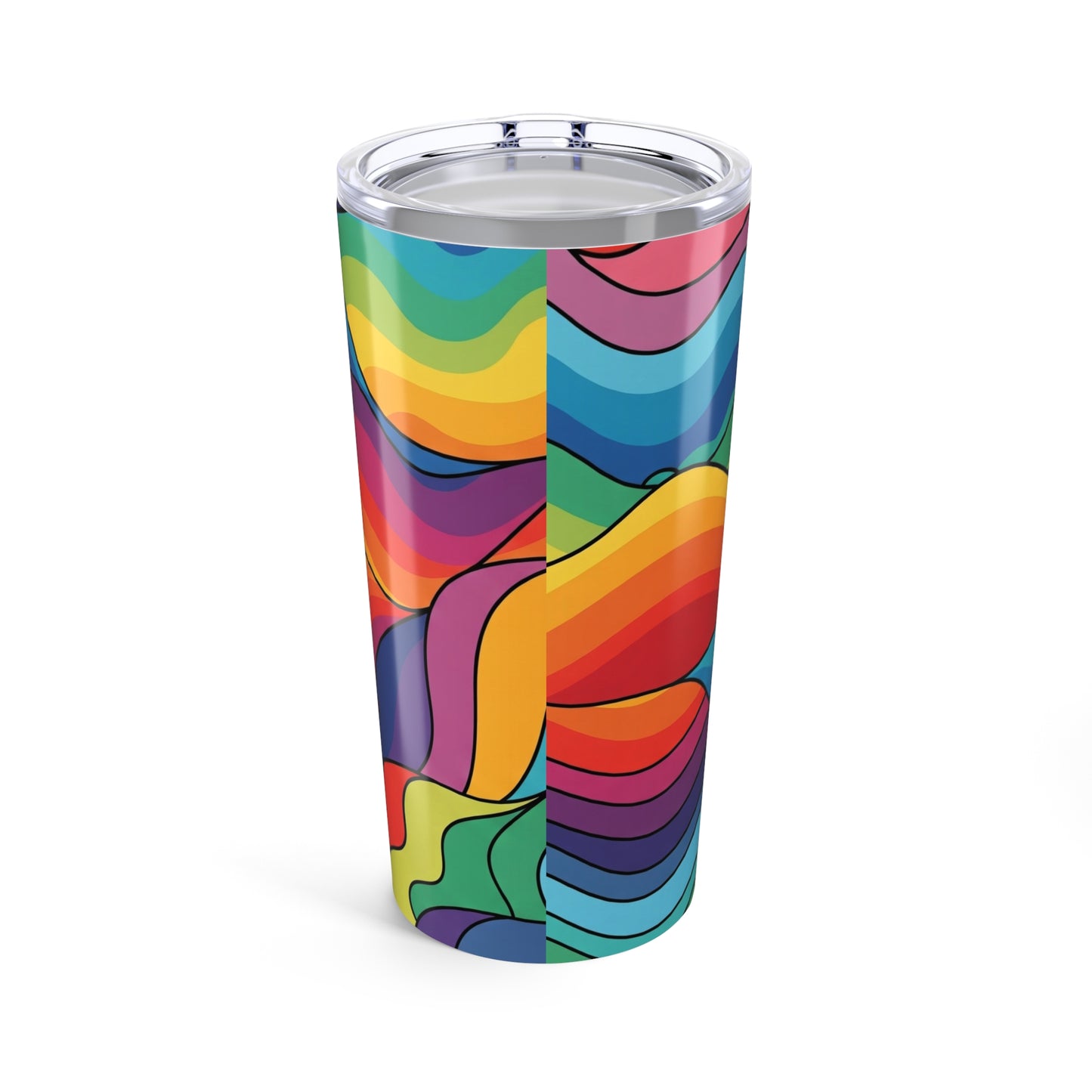 20Oz Stainless Steel Travel Mug With Printed Design Double Wall Vacuum Insulation Spill Resistant Durable Tumbler