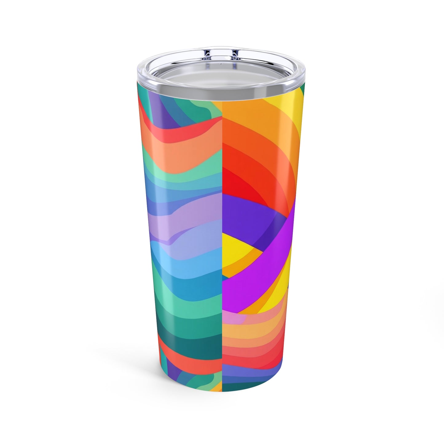 20oz Stainless Steel Tumbler With Printed Pattern Double Wall Vacuum Insulated Spill Resistant BPA Free Thermal
