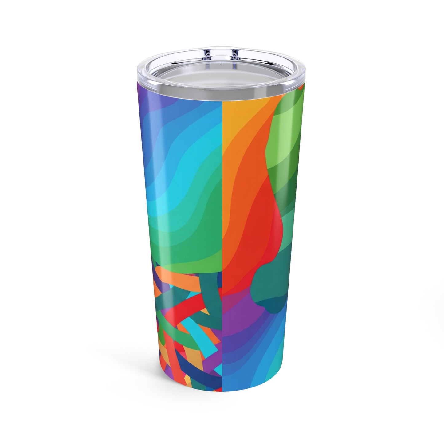 20oz Stainless Steel Printed Tumbler Double Wall Vacuum Insulated Spill Resistant Hot Cold Drink Mug Dishwasher