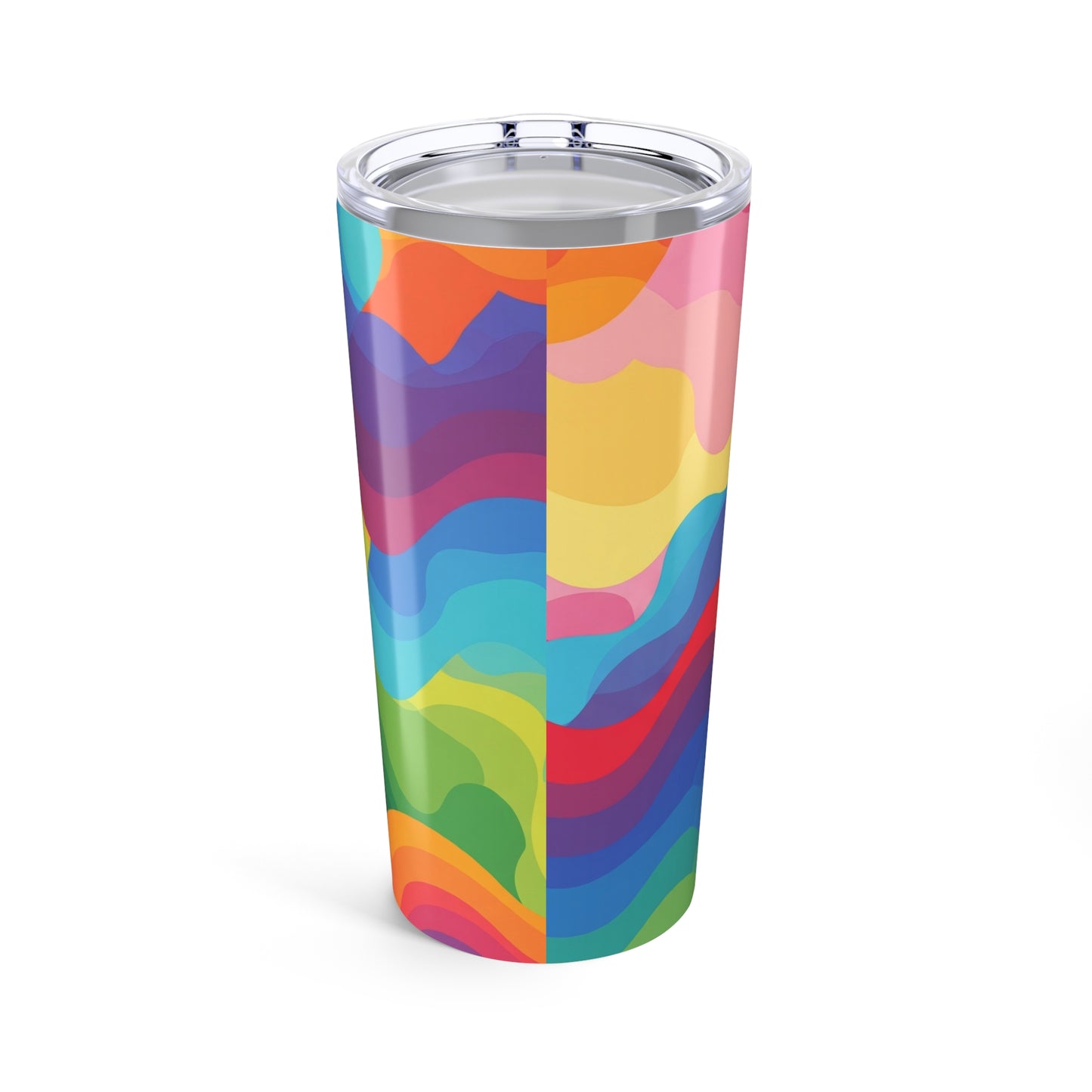 20oz Stainless Steel Printed Tumbler With Double Wall Vacuum Insulation Leak Proof Spill Resistant Durable Hot Cold