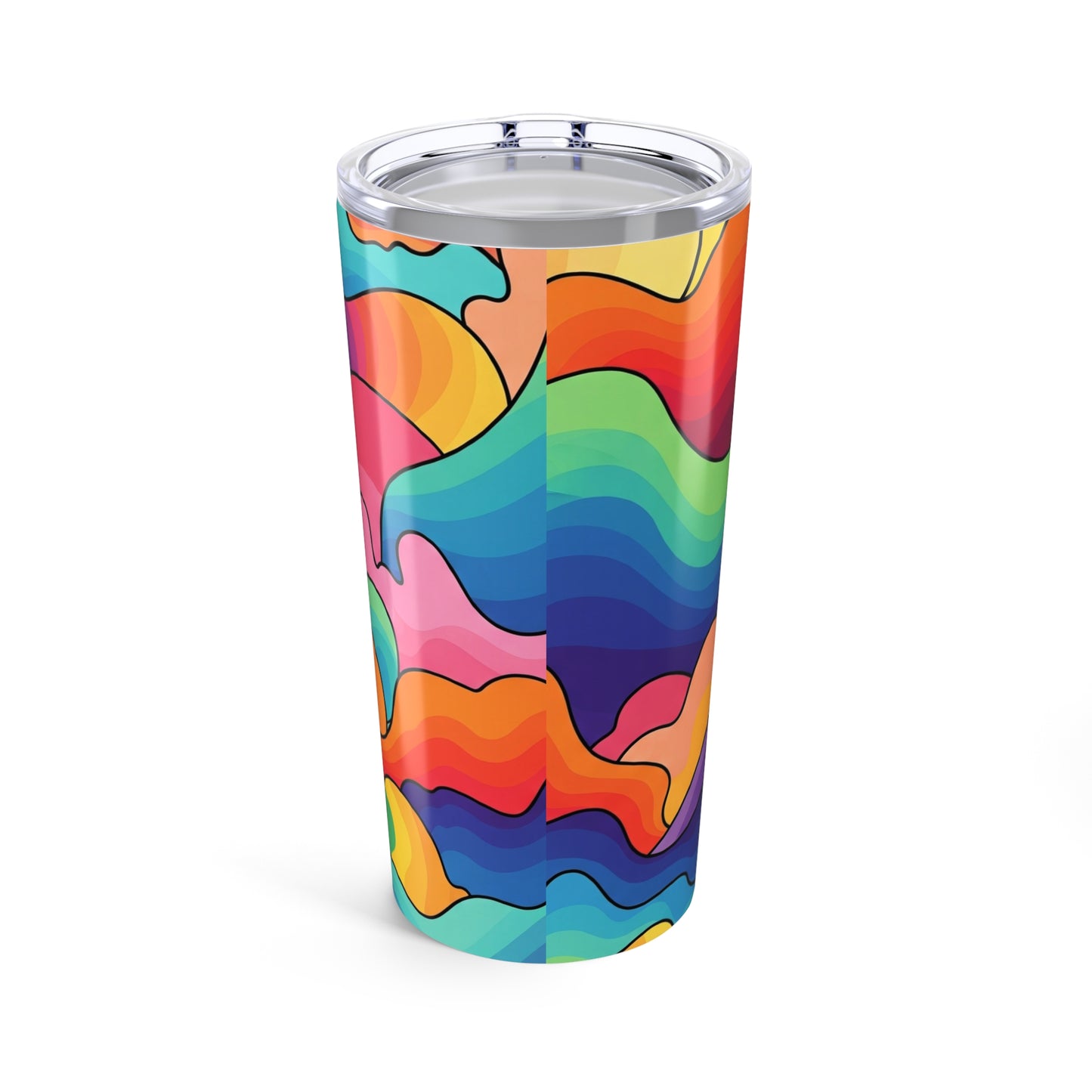 20oz Stainless Steel Tumbler With Double Wall Insulation Keeps Drinks Hot Or Cold Dishwasher Safe Printed Design