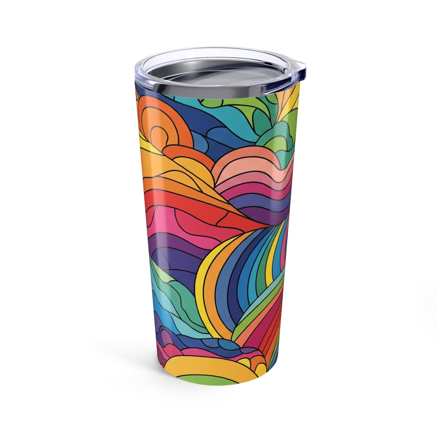 20 Oz Stainless Steel Tumbler With Double Wall Vacuum Insulation Travel Mug Spill Resistant For Hot Or Cold