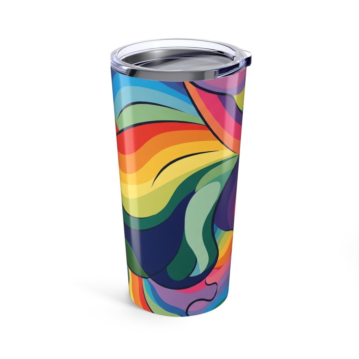 20Oz Stainless Steel Tumbler With Double Wall Vacuum Insulation Leak Proof BPA Free Printed Travel Mug With Lid