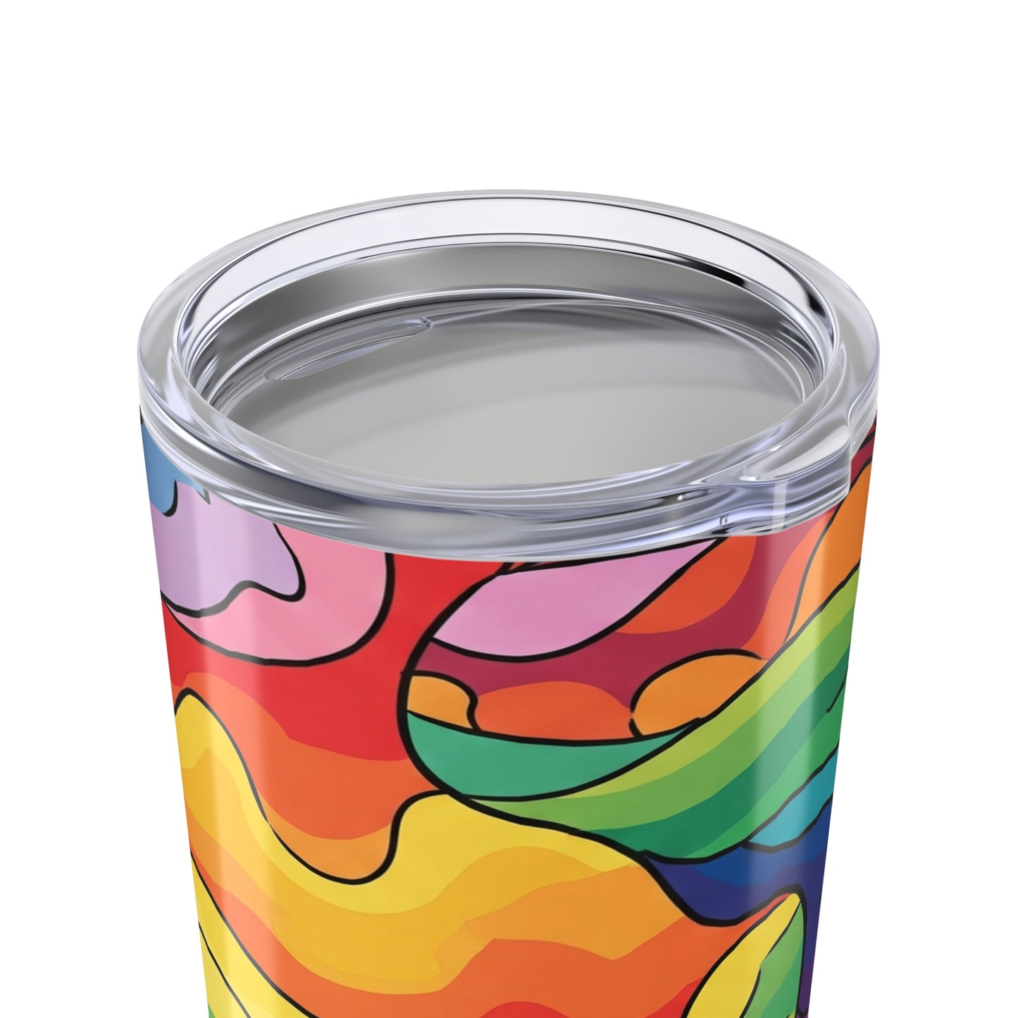 20oz Stainless Steel Tumbler With Double Wall Vacuum Insulation Leak Proof BPA Free Vibrant Print Design For Hot