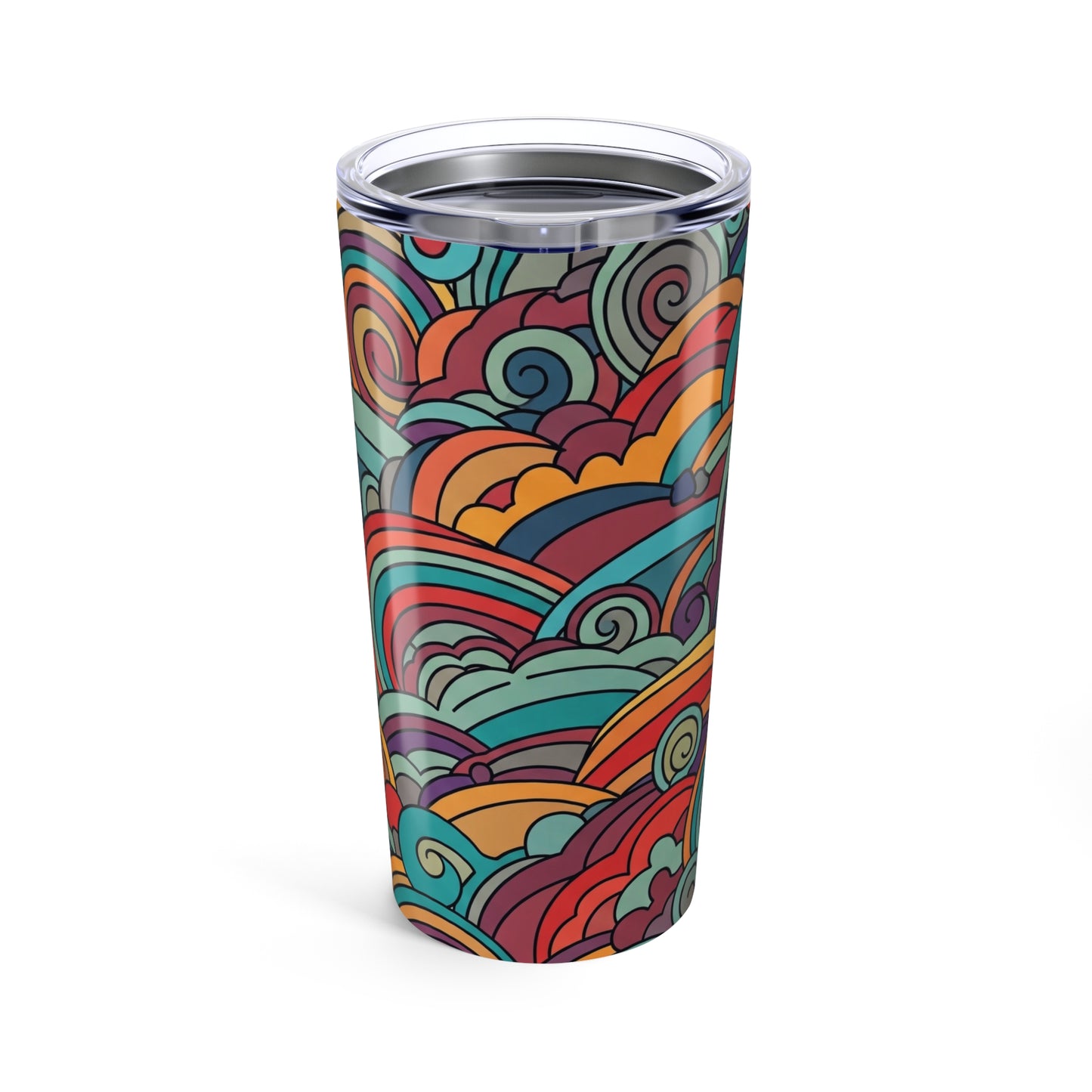 20oz Stainless Steel Tumbler Double Wall Vacuum Insulated Spill Resistant Durable Coffee Travel Mug With Printed