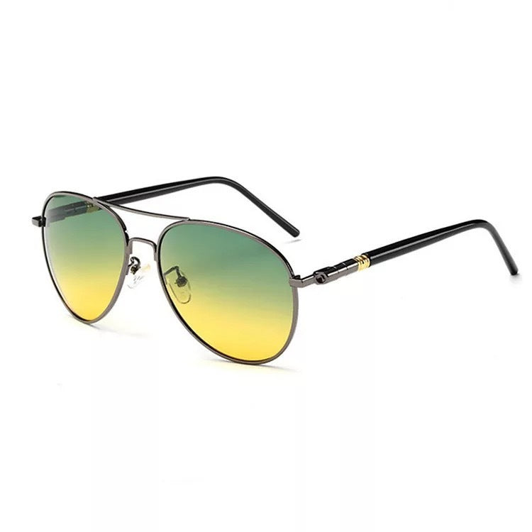 Mens Polarized Sunglasses UV400 Protection Metal Frame TAC Lens Enhanced Clarity 99 Percent Visible Light Transmission