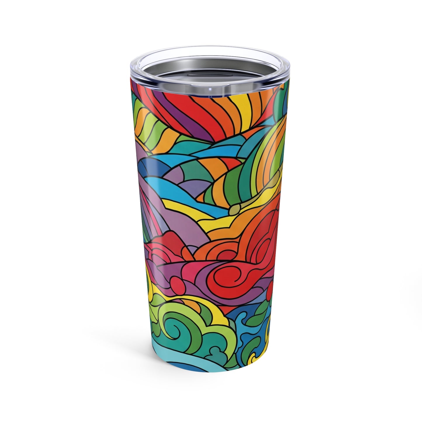 20 Oz Stainless Steel Tumbler Double Wall Vacuum Insulation Spill Resistant Travel Cup Keeps Drinks Hot And Cold