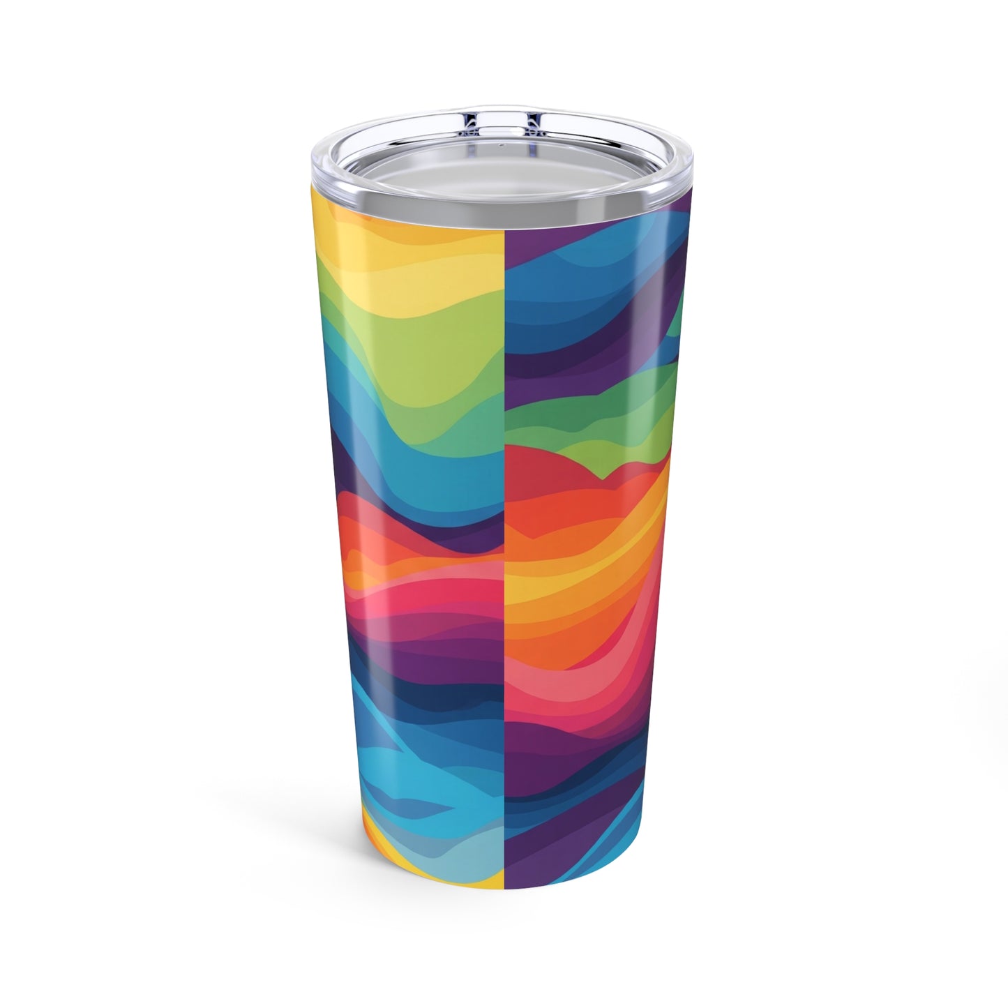20 Ounce Stainless Steel Tumbler With Printed Art Vacuum Insulated Double Wall Leak Proof Hot Cold Coffee Cup Lid