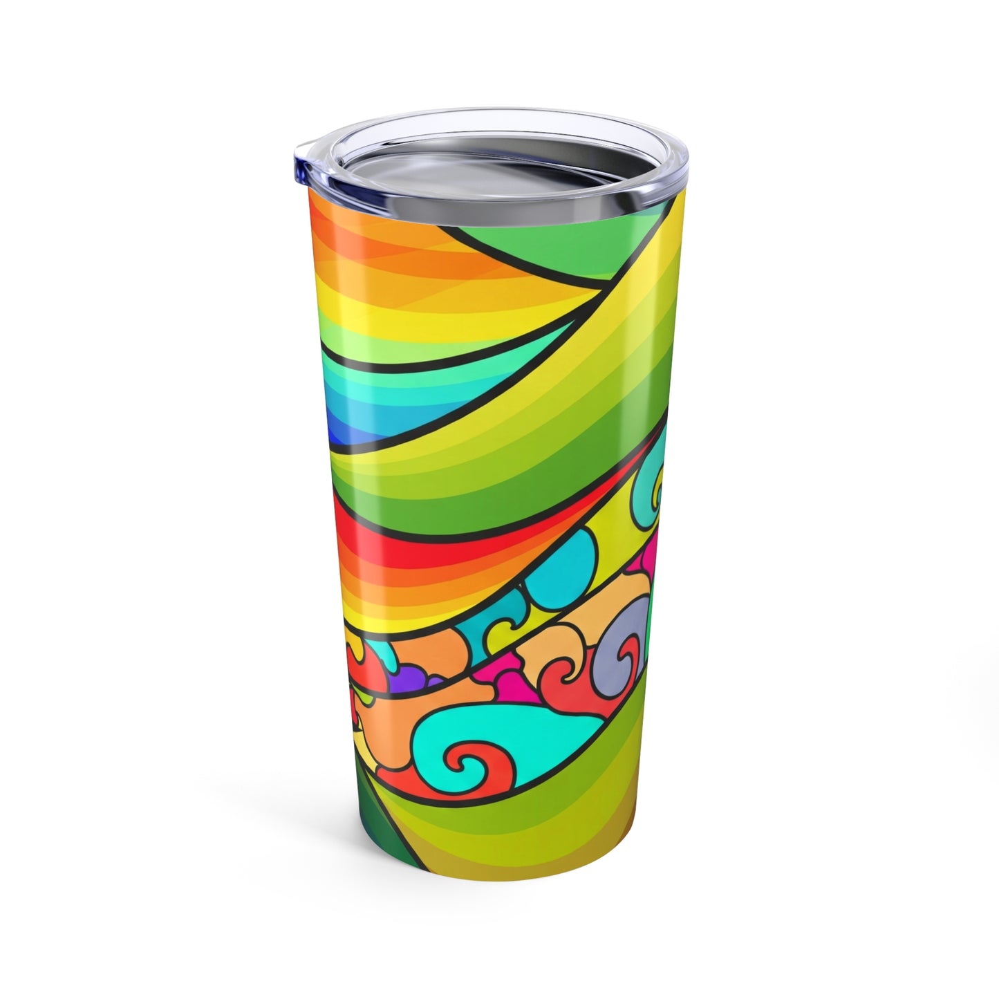20oz Stainless Steel Tumbler With Double Wall Vacuum Insulation Leak Proof Printed Travel Mug With Lids Dishwasher