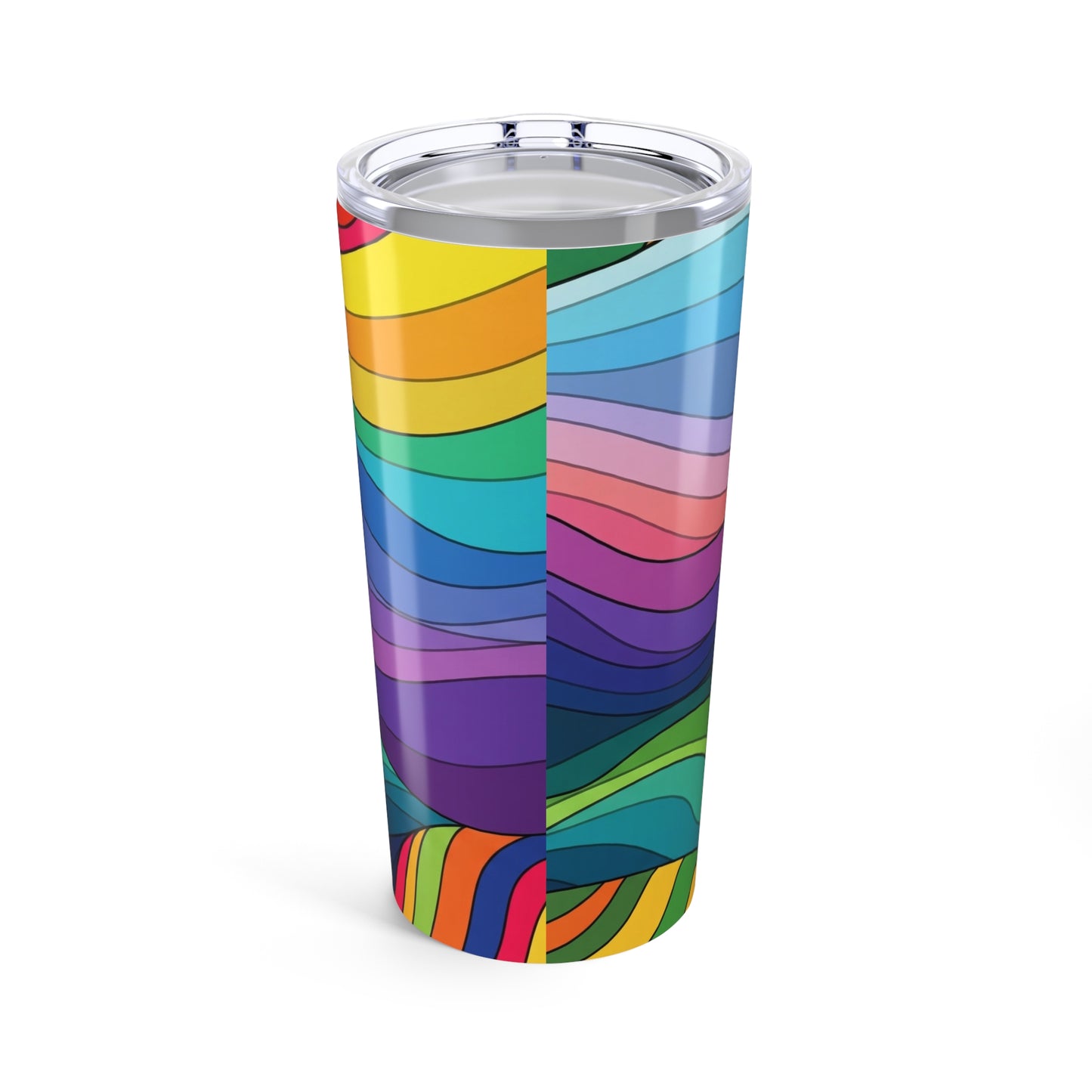 20 Oz Stainless Steel Tumbler Printed Design Travel Coffee Cup Double Wall Vacuum Insulated Spill Resistant Hot