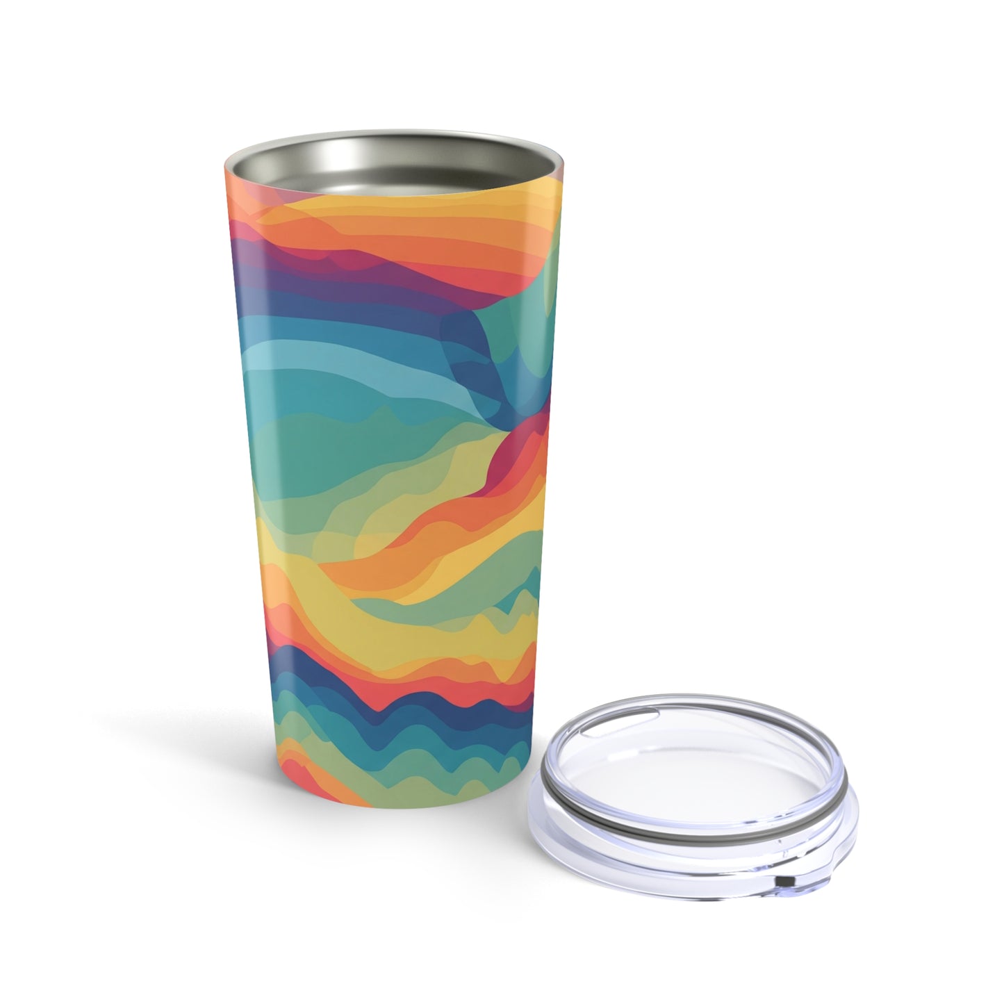 20 Ounce Steel Drink Container With Double Wall Vacuum Insulation And Spill Resistant Design For Hot Cold Beverages