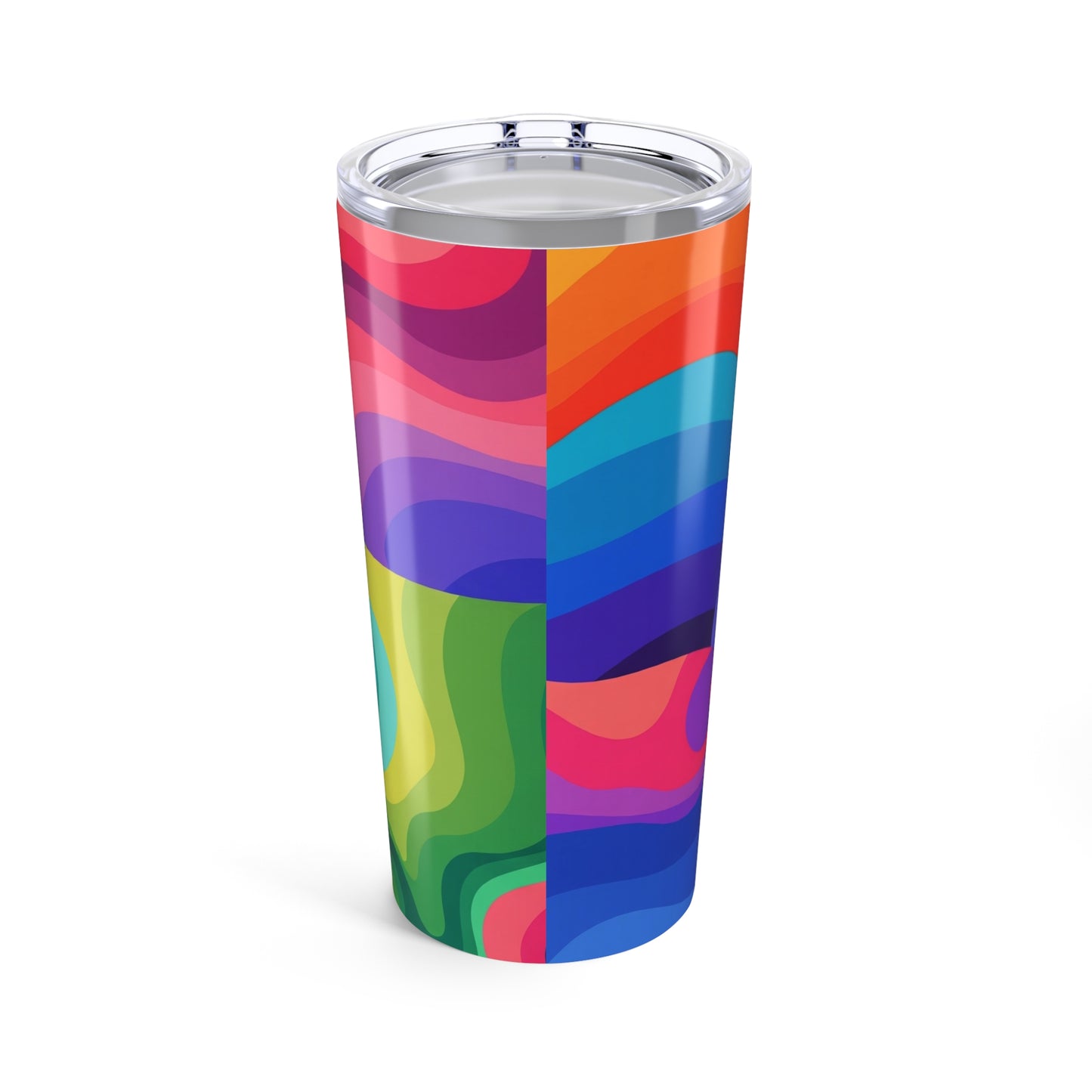 20oz Stainless Steel Printed Tumbler With Double Wall Vacuum Insulation Spill Resistant BPA Free Travel Coffee Cup